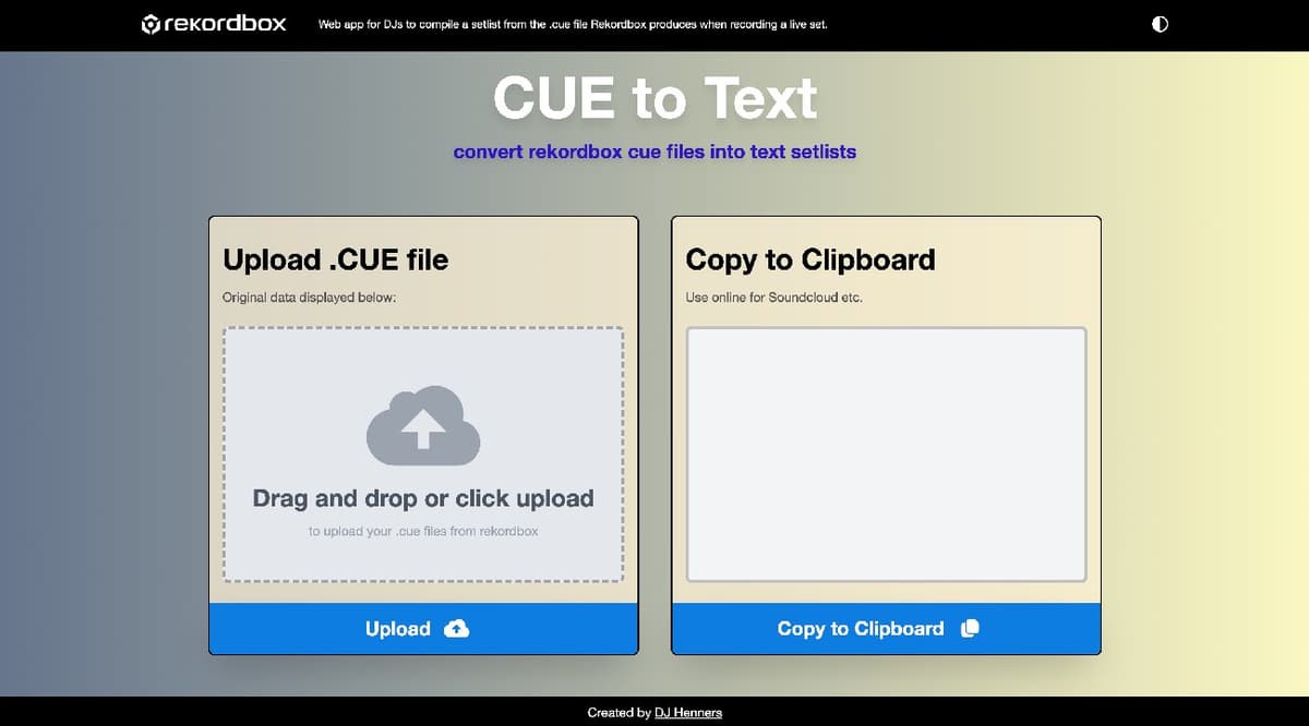 CUE to Text Converter project screenshot