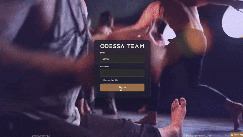 Odessa Team Management App screenshot